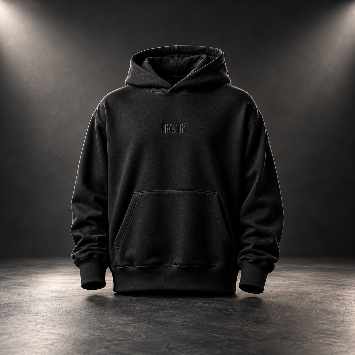 ПЕСНЯ Oversized Hoodie — Schwarz